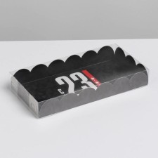 Bearbox, confectionery packaging with PVC lid, February 23, 10.5 x 21 x 3 cm