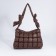 Load bag with zipper, long belt, brown color