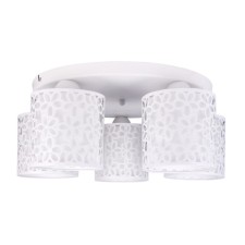 Traforato chandelier, 5x40W E14, white