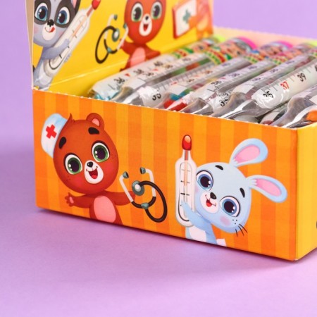 Chewing gum "Sweet Thermometer" in the form of a thermometer, 7 g.-4