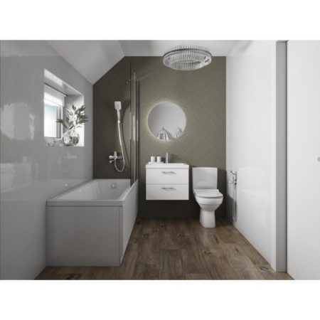 Hygienic shower mixer cersanit brasko, built -in, single -leaf, chromium-3