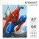 Notepad A7, 64 sheets, in a solid cover, Spider-Man