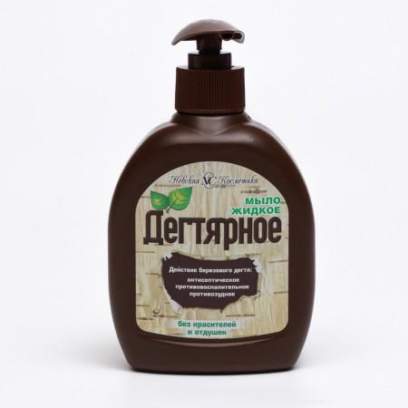 Liquid soap Nevskaya cosmetics "Degtyar", with a dispenser, 300 ml
