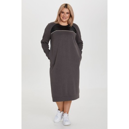 Women's dress, size 54, gray color-2