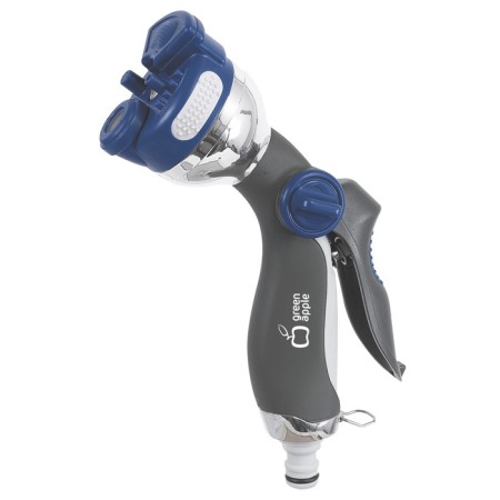 Pistol for watering, 4 modes, under connector, plastic