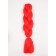 Zumba Kanecalon is monophonic, corrugated, 60 cm, 100 g, bright red color