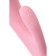 Unrealistic vibrator Satiffyer Triple OH, 24 cm, silicone, pink color