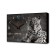 Carty clock wall, interior "leopard", smooth move, 57 x 35 x 4 cm