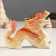 Souvenir Ceramics "Chinese Fiery Dragon - Ryk" with gold 5x12x9 cm