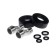ACCOONA A63125F bath mixer, single -leaf, pour 181 mm, shower set, black
