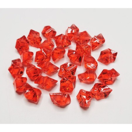 Artificial ice, 260 pcs, 25 x 18 mm, red-2