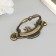 Handle for the casket metal "Patterns" bronze 9x4 cm