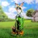 Garden Figure "Hare Fermer" 24x20x52.5cm