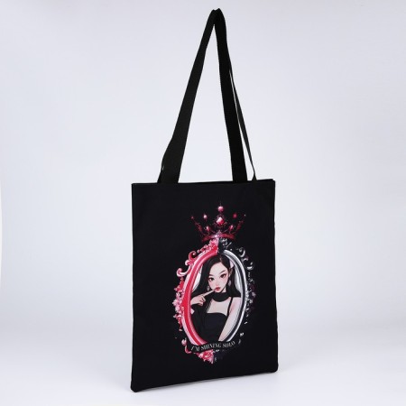 Bag Schoper "Korea", 35x0.5x40 cm, department without lightning, without lining, black-1
