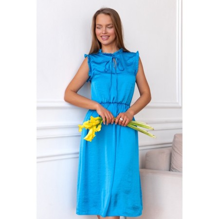 Women's dress, size 46, blue color 5634-4