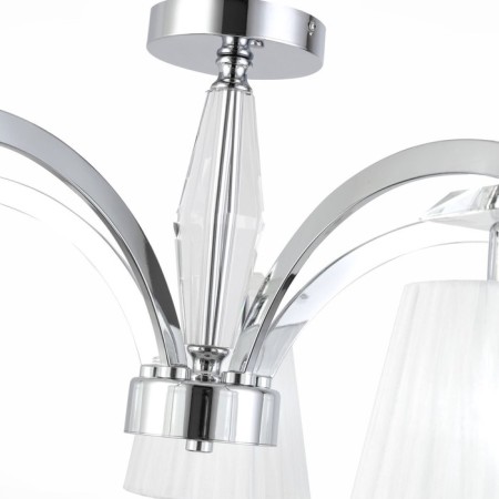 Ceiling lamp ST LUCE. SL1756.102.05. Bello. 5x40 watts, E14, 70x70x34 cm, chromium color-8