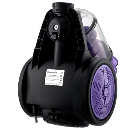 Vacuum cleaner Brayer 4206br, 2200/400 watts, dry cleaning, 3 l, purple-6