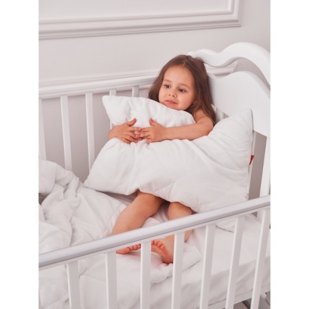 Soft pillow, size 40x60 cm, white color-3