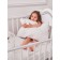 Soft pillow, size 40x60 cm, white color
