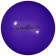 Ball for rhythmic gymnastics Grace Dance, D = 16.5 cm, purple color