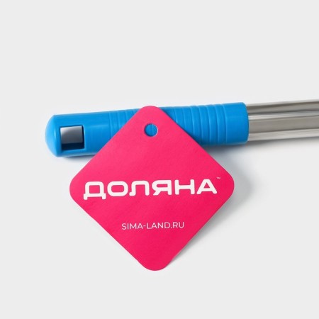 Workshop with a telescopic metal handle of a dilan, 14 × 16 × 54 (86) cm, rotary head, microfiber, blue color-8