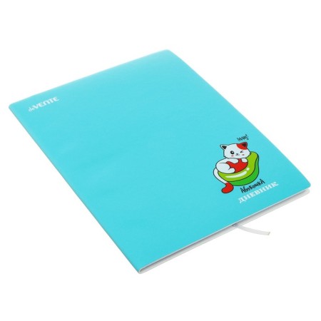 Universal diary for grade 1-11 Avokoshka, soft cover, artificial leather, silkography, liesse, 80 g/m2-1