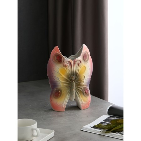 VAZA table "Butterfly", multi -colored, 31 cm, mix, ceramics-1