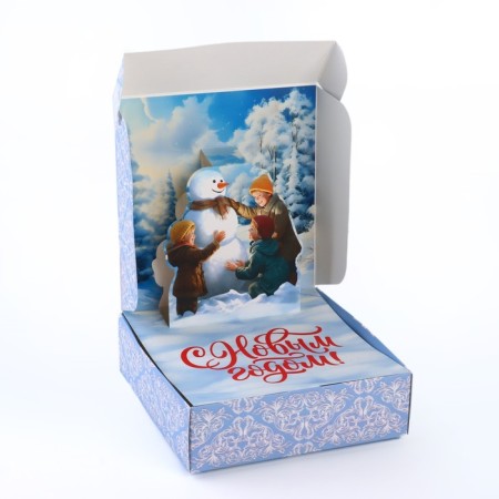 Folding box "Winter Tale", 16.5 × 16.5 × 5 cm-1