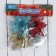 Christmas tree decoration "Openland flowers - shine" (set 4 pcs) 8x8 cm, mix