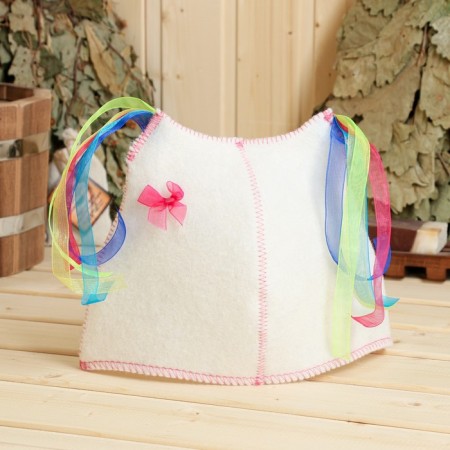 Bath hat for children "Rainbow tails", white, 5-7 years old