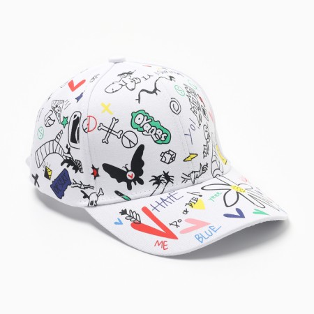 Men's cap minaku "yee" color white, river 58