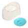 Children's pot with a “baby” lid, for a boy, color mix