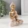 Souvenir Polystone "Buddha in a white robe. Pentat together" 5x9.5x12 cm