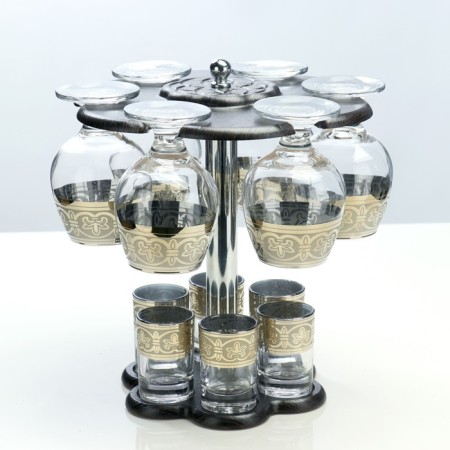 Mini-bar 12 objects of cognac, Florence, dark 350/50 ml-1