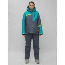 Ski suit female, size 58, green color