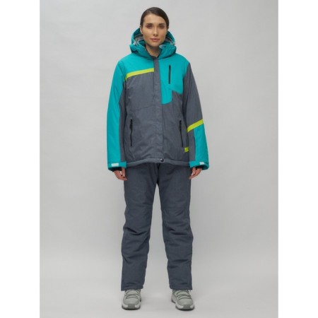 Ski suit female, size 58, green color