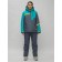 Ski suit female, size 58, green color