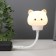 The keyboard backlight "Kitten" LED sleeping room USB white 6.8x6x19 cm Risalux