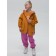 Windbreaker for girls, height 104 cm, amber color