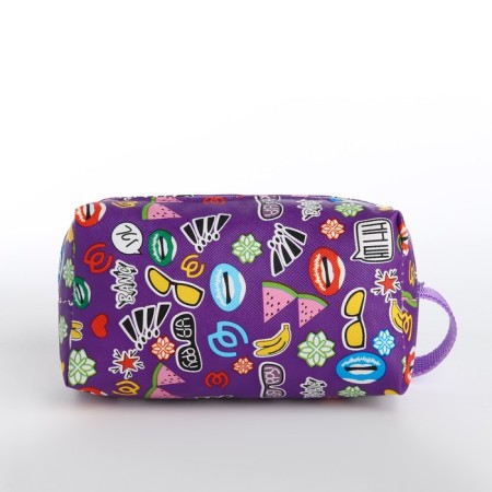 Lightning cosmetic bag, purple color-1