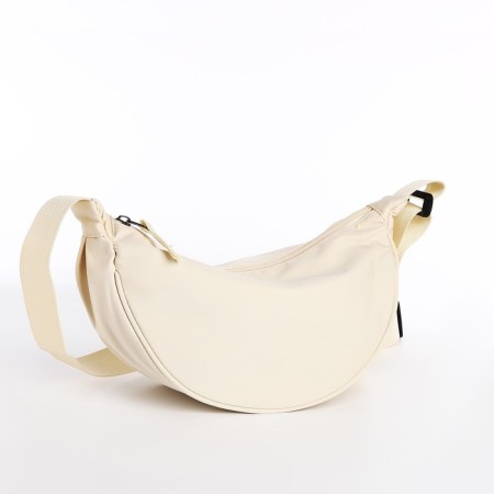 Youth bag with zipper, milk color-4