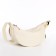 Youth bag with zipper, milk color
