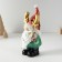 Suvenir Polystone "Santa Claus in a cap with horns, with a Christmas ball" 11x9.5x21 cm