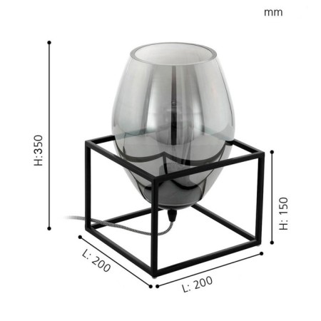 E27 Olival table lamp, black-3