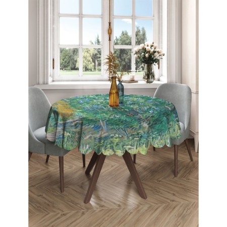 Tablecloth on the table "Lilac bush", round, Saten, d = 150 cm-2