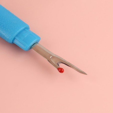 A taper with a cap, 12 cm, blue color-1