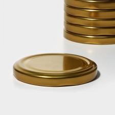 A set of canned covers, TO-66 mm, metal, 20 pcs, color gold