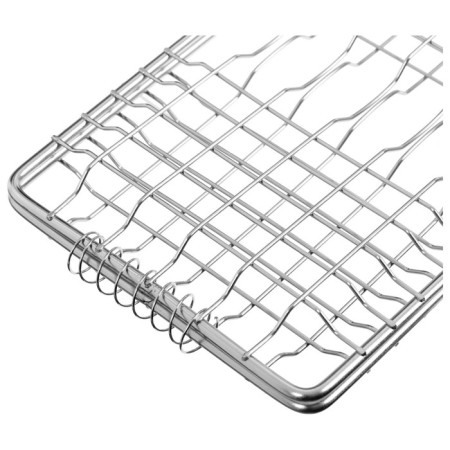 Ground grill for fish Maclay, 31x12 cm, stainless steel, for barbecue-10
