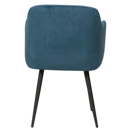 Kyoto chair, velor tenerife ocean / Black metal-3
