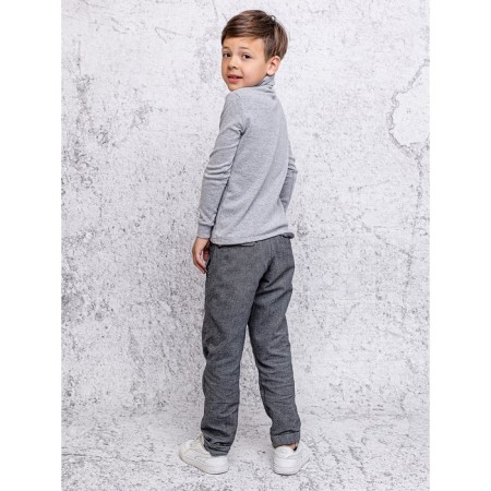 Turtleneck for a boy Batik, height 122 cm, color gray melange-3